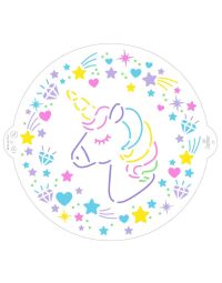 Stencil per torte Unicorno Ø25 cm Decora