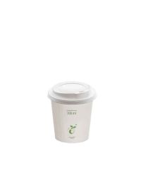 Bicchieri compostabili in cartoncino 120 ml Byò con coperchio con beccuccio