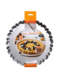 Stampo tondo per crostata Design fondo mobile antiaderente Ø25 x h 3 cm