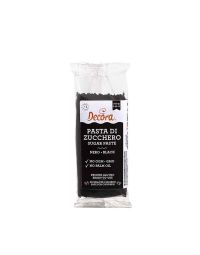 Pasta di zucchero nera per copertura 100 g Decora