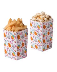 6 Party box Pasqua in cartoncino antigrasso 7 x 7 x 14 h cm