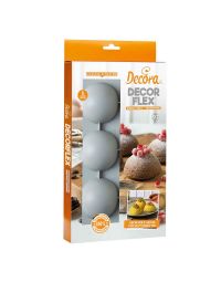 Stampo antiaderente in silicone Mezza Sfera 6 cavità Ø7cm Decora