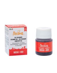 Colorante in gel per alimenti colore intenso rosso 28 g Decora