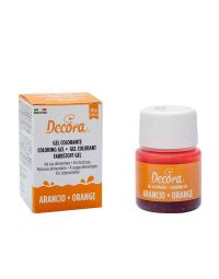 Colorante in gel per alimenti colore intenso arancio 28 g Decora