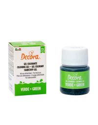 Colorante in gel per alimenti colore intenso verde 28 g Decora