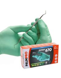 100 Guanti nitrile verde Icoguanti PalmPro Expert 670