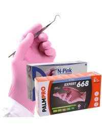 100 Guanti nitrile rosa Icoguanti Multipro N-Pink PalmPro Expert 668