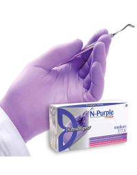 100 Guanti medicali nitrile Multipro N-Purple taglie varie