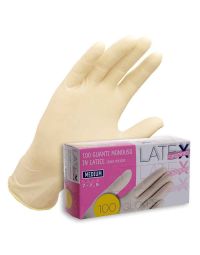 100 Guanti in lattice monouso Icoguanti Latex senza polvere