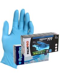 100 Guanti nitrile azzurro Syntho Latex Free taglie a scelta