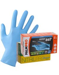 Guanti nitrile Nitril Pro senza polvere azzurri taglie a scelta