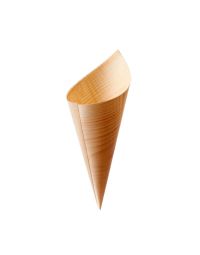 Coni finger food di legno in foglia di pino 17 x Ø 6 cm