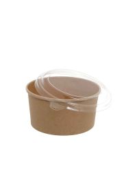 50 Insalatiere da asporto rotonde con coperchio 1000 ml Ø 15 x h 8,6 cm 