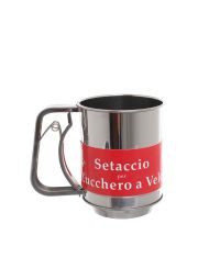 Spargi Zucchero setaccio per zucchero a velo dosatore in acciaio inox Ø10 x 13h cm