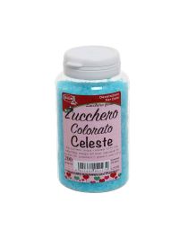 Cristalli di zucchero colorato celeste per decorazioni e zucchero filato 200 g
