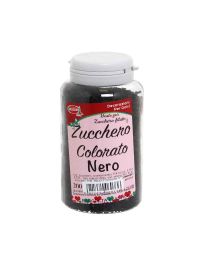 Cristalli di zucchero colorato nero per decorazioni e zucchero filato 200 g