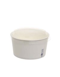 Ciotole con coperchio bianche rotonde 1000ml