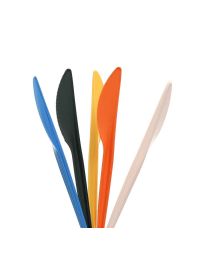 100 Coltelli in Mater-Bi® compostabile colorati 16 cm