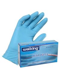 100 Guanti monouso in nitrile Walking Nitroflex taglia XL 9-9,5