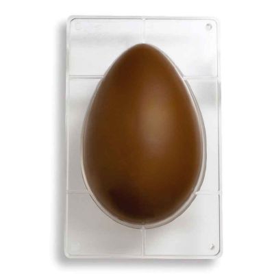 Uovo di pasqua 1 kg realizzato con stampo per cioccolato Decora