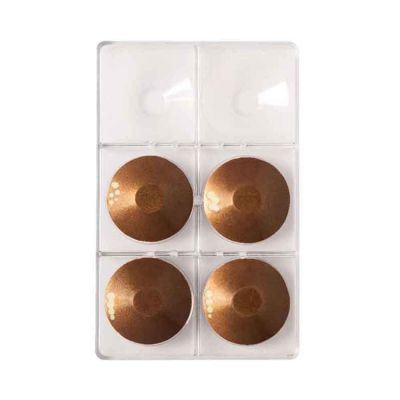 Stampo in policarbonato 6 cioccolatini Piatti Tondi piccoli Ø 7,5 x h 1,5 cm Decora 