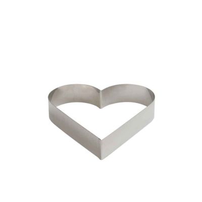 Coppapasta a cuore in acciaio inox 18 x 18 x h 4,5 cm