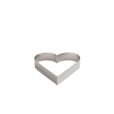 Coppapasta a cuore in acciaio inox 8 x 8 x h 4,5 cm