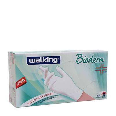 Guanti monouso in Synthex Walking Bioderm S 6-6,5  