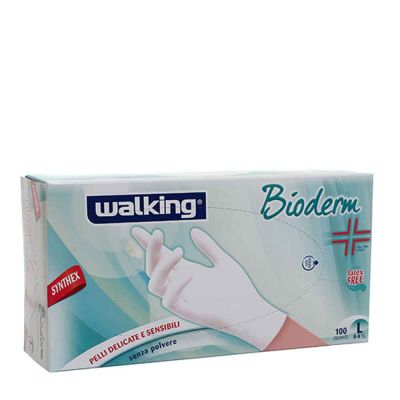 Guanti monouso in Synthex Walking Bioderm L 8-8,5