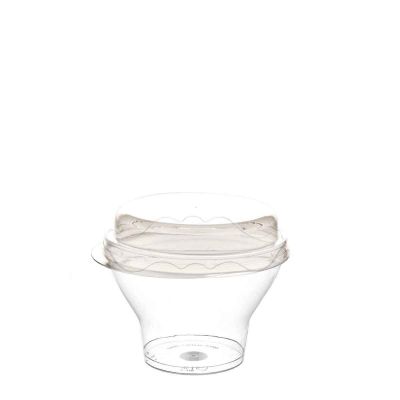 Coppette monoporzione di plastica PreGo 70ml con coperchio