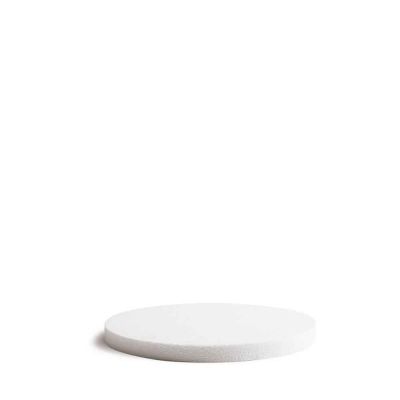 Base rotonda in polistirolo bianco h 2,5 Ø25 cm