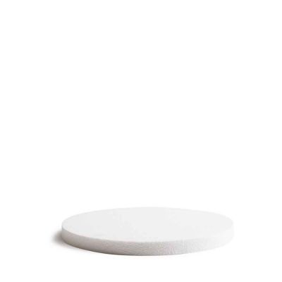 Base rotonda in polistirolo bianco h 2,5 Ø35 cm