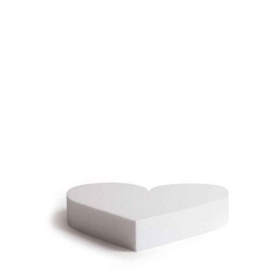 Base cuore in polistirolo bianco h5 15 cm