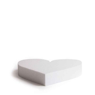 Base cuore in polistirolo bianco h5 25 cm