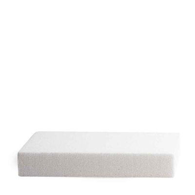 Base rettangolare in polistirolo bianco h5 30x45 cm