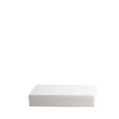 Base quadrata in polistirolo bianco h5 15x15 cm