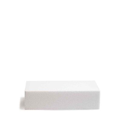 Base quadrata in polistirolo bianco h7,5 20x20 cm
