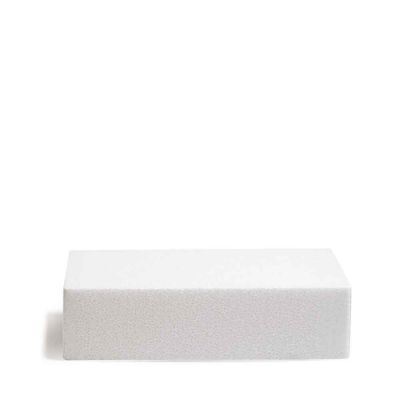 Base quadrata in polistirolo bianco h7,5 30x30 cm