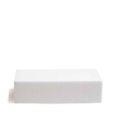 Base quadrata in polistirolo bianco h7,5 35x35 cm