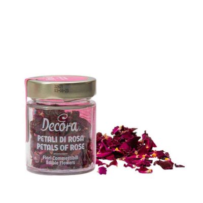 Fiori commestibili ad uso alimentare petali di rosa 4 g Decora