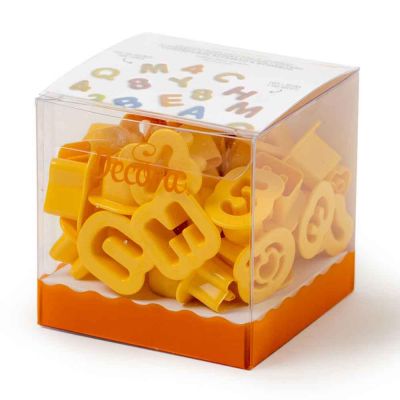 Set 36 Cutters Tagliapasta in plastica Lettere e Numeri Decora