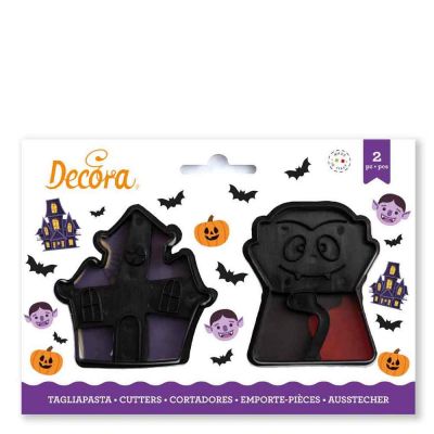 2 Tagliapasta Cutter Halloween Vampiro e Casa stregata Decora