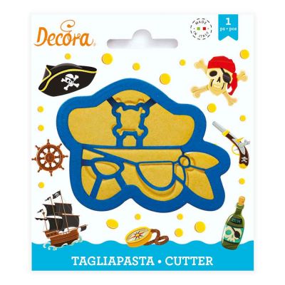 Cutter Tagliapasta in plastica Maschera Pirata Decora