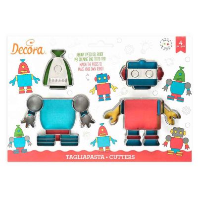 Set 2 Cutters Tagliapasta in plastica tema robot