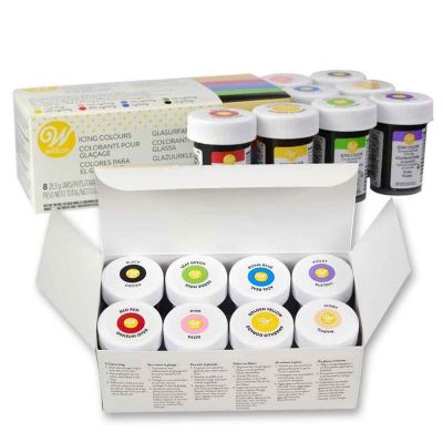 8 Coloranti in gel concentrato per alimenti colori assortiti 28 g Wilton