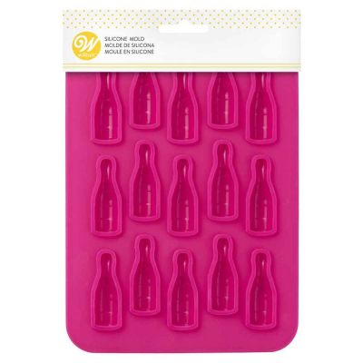 Stampo antiaderente in silicone per 15 bottiglie di Champagne 5x1,5cm