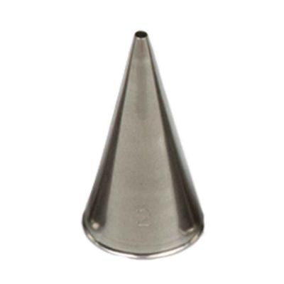 Beccuccio cornetto tondo 2 in acciaio inox Ø1,7 x 3,5 cm
