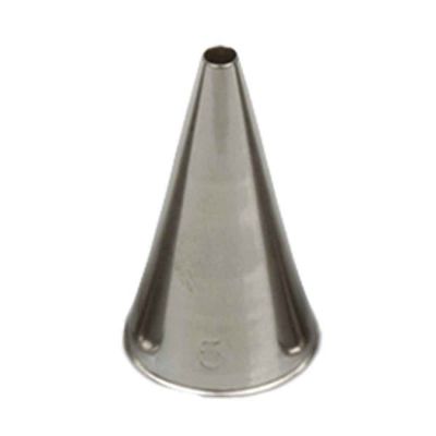 Beccuccio cornetto tondo 5 in acciaio inox Ø1,7 x 3,5 cm