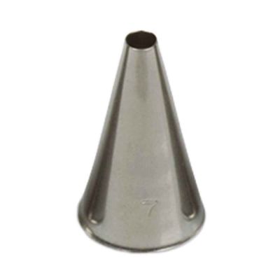 Beccuccio cornetto tondo 7 in acciaio inox Ø1,7 x 3,5 cm