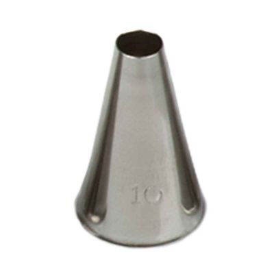 Beccuccio cornetto tondo 10 in acciaio inox Ø1,7 x 3 cm